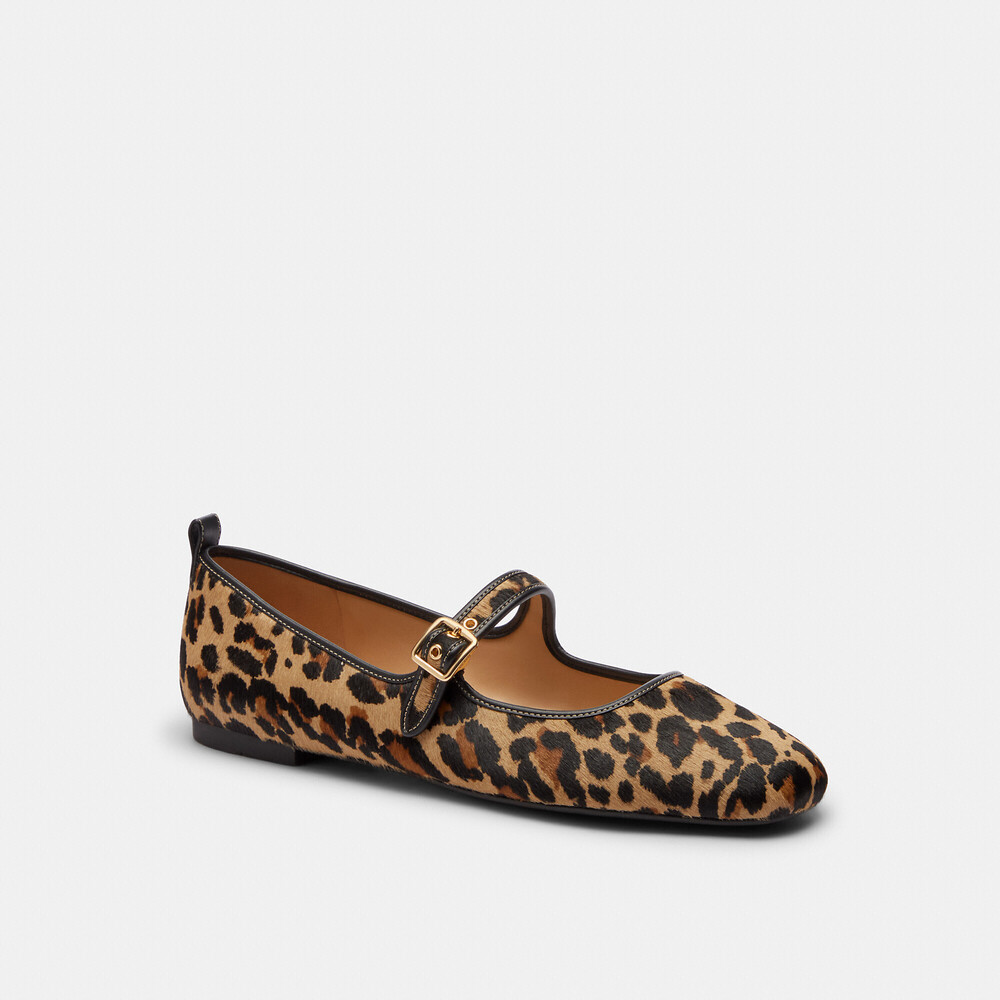 Coach Outlet C Rivet Mary Jane With Leopard Print